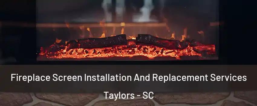  Fireplace Screen Installation And Replacement Services Taylors - SC