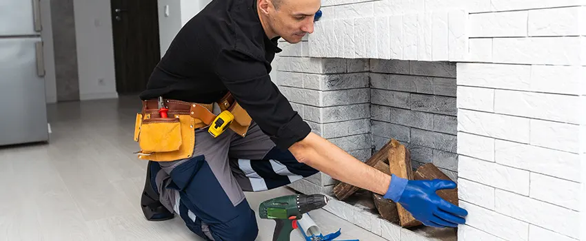 Fireplace Damaged Damper Frame Repair Services in Taylors, South Carolina