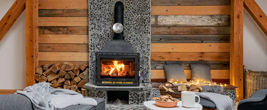Thelin Hearth Products Direct Vent Gas Stove Fireplace Inspection in Taylors, South Carolina